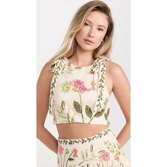 Agua by Agua Bendita Olmeca Cultivo Top Floral Embroidered Multicolor - XS - Picture 1 of 6